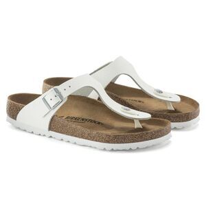 Birkenstock gizeh, white leather size EU 37(6-6.5)